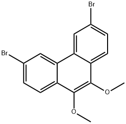 Phenanthrene, 3,6-dibromo-9,10-dimethoxy- Structure