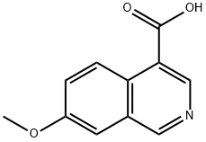 4-Isoquinolinecarboxylic acid, 7-methoxy- 구조식 이미지