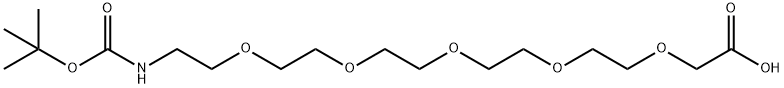 BocNH-PEG5-acid 구조식 이미지