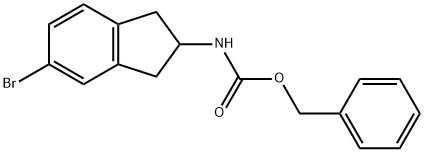 Benzyl N-(5-bromo-2,3-dihydro-1H-inden-2-yl)carbamate Structure