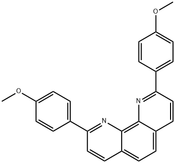 2,9-bis(4-methoxyphenyl)-1,10-phenanthroline 구조식 이미지