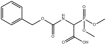 Acetic acid, 2-(dimethoxyphosphinyl)-2-[[(phenylmethoxy)carbonyl]amino]- 구조식 이미지