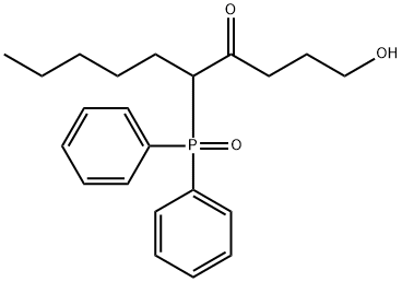 4-Decanone, 5-(diphenylphosphinyl)-1-hydroxy- Structure