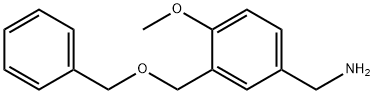 1-{3-[(benzyloxy)methyl]-4-methoxyphenyl}metha namine 구조식 이미지