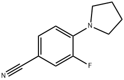 3-Fluoro-4-(pyrrolidin-1-yl)benzonitrile Structure