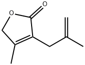 2(5H)-Furanone, 4-methyl-3-(2-methyl-2-propen-1-yl)- Structure