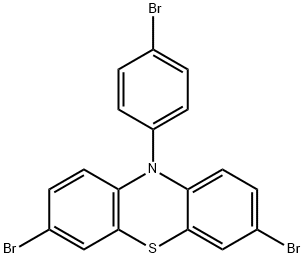 10H-Phenothiazine, 3,7-dibromo-10-(4-bromophenyl)- Structure
