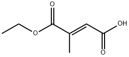 2-Butenedioic acid, 2-methyl-, 1-ethyl ester, (2E)- Structure