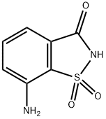 1,2-Benzisothiazol-3(2H)-one, 7-amino-, 1,1-dioxide 구조식 이미지