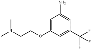 Benzenamine, 3-[2-(dimethylamino)ethoxy]-5-(trifluoromethyl)- Structure