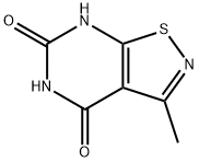 Isothiazolo[5,4-d]pyrimidine-4,6(5H,7H)-dione, 3-methyl- Structure