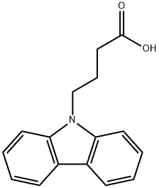 9H-Carbazole-9-butanoic acid 구조식 이미지
