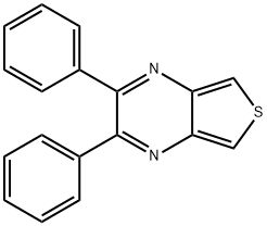 Thieno[3,4-b]pyrazine, 2,3-diphenyl- Structure