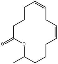 Oxacyclotetradeca-6,9-dien-2-one, 14-methyl-, (6Z,9Z)- Structure