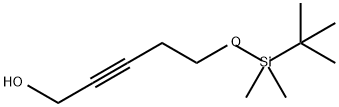 2-Pentyn-1-ol, 5-[[(1,1-dimethylethyl)dimethylsilyl]oxy]- Structure
