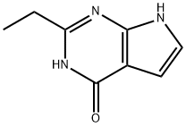 4H-Pyrrolo[2,3-d]pyrimidin-4-one, 2-ethyl-3,7-dihydro- Structure