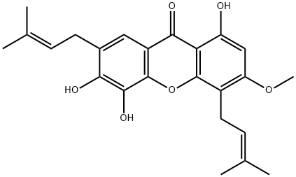 Parvifolixanthone B 구조식 이미지