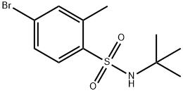 4-Bromo-N-tert-butyl-2-methylbenzenesulfonamide Structure