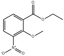 Benzoic acid, 2-methoxy-3-nitro-, ethyl ester Structure