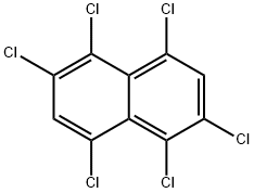 Naphthalene, 1,2,4,5,6,8-hexachloro- Structure