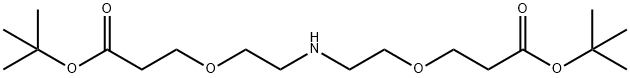 HN-(PEG1-CH2CH2COOtBu)2 Structure