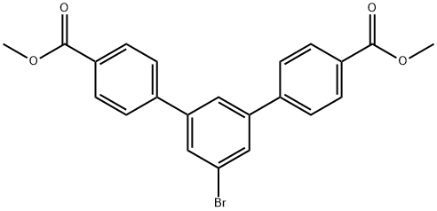 dimethyl 5'-bromo-[1,1':3',1''-terphenyl]-4,4''-dicarboxylate Structure