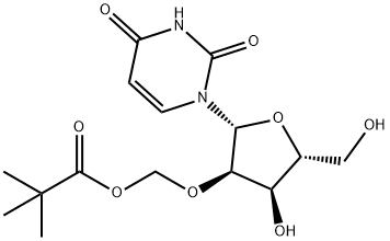 Uridine, 2'-O-[(2,2-dimethyl-1-oxopropoxy)methyl]- Structure