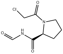 2-Pyrrolidinecarboxamide, 1-(2-chloroacetyl)-N-formyl-, (2S)- Structure