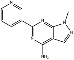 1H-Pyrazolo[3,4-d]pyrimidin-4-amine, 1-methyl-6-(3-pyridinyl)- Structure