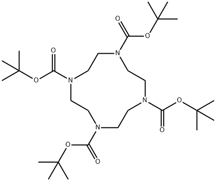 1,4,7,10-Tetraazacyclododecane-1,4,7,10-tetracarboxylic acid, 1,4,7,10-tetrakis(1,1-dimethylethyl) ester Structure