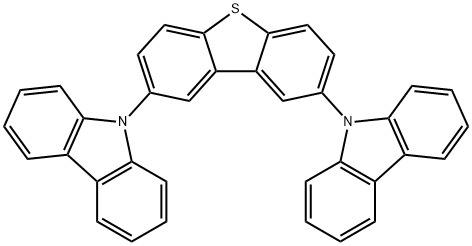 9,9'-(2,8-Dibenzothiophenediyl)bis-9H-carbazole Structure