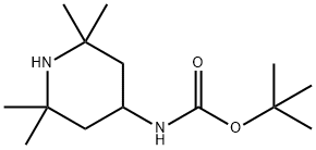 Carbamic acid, N-(2,2,6,6-tetramethyl-4-piperidinyl)-, 1,1-dimethylethyl ester 구조식 이미지