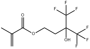 2-Propenoic acid, 2-methyl-, 4,4,4-trifluoro-3-hydroxy-3-(trifluoromethyl)butyl ester Structure