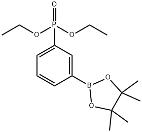 Phosphonic acid, [3-(4,4,5,5-tetramethyl-1,3,2-dioxaborolan-2-yl)phenyl]-, diethyl ester (9CI) Structure