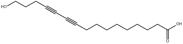 10,12-Hexadecadiynoic acid, 16-hydroxy- Structure