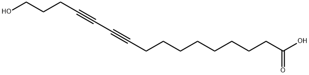 10,12-Hexadecadiynoic acid, 16-hydroxy- 구조식 이미지