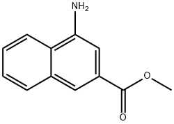 2-Naphthalenecarboxylic acid, 4-amino-, methyl ester Structure