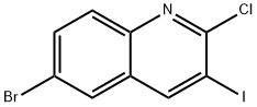 2-chloro-6-bromo-3-iodoquinoline Structure