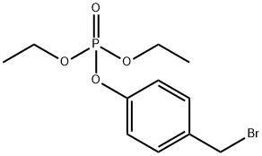 Phosphoric acid, 4-(bromomethyl)phenyl diethyl ester Structure