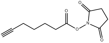 2,5-Dioxopyrrolidin-1-yl hept-6-ynoate 구조식 이미지