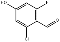 Benzaldehyde, 2-chloro-6-fluoro-4-hydroxy- Structure