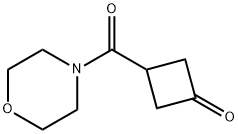 Cyclobutanone, 3-(4-morpholinylcarbonyl)- Structure