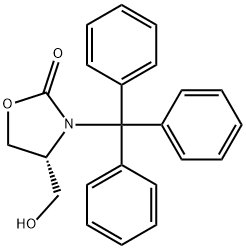 2-Oxazolidinone, 4-(hydroxymethyl)-3-(triphenylmethyl)-, (4R)- Structure