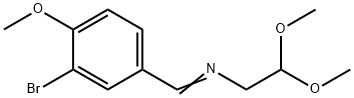 Ethanamine, N-[(3-bromo-4-methoxyphenyl)methylene]-2,2-dimethoxy- Structure