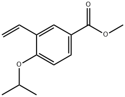 Benzoic acid, 3-ethenyl-4-(1-methylethoxy)-, methyl ester Structure