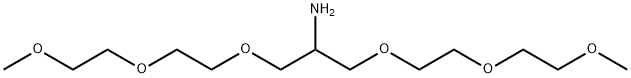 2,5,8,12,15,18-Hexaoxanonadecan-10-amine Structure