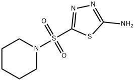 1,3,4-Thiadiazol-2-amine, 5-(1-piperidinylsulfonyl)- Structure