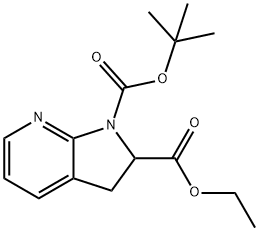 1H-Pyrrolo[2,3-b]pyridine-1,2-dicarboxylic acid, 2,3-dihydro-, 1-(1,1-dimethylethyl) 2-ethyl ester Structure