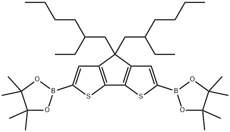 2,6-Di3MeTin-4,4-di(2-ethylhexyl)-4H-cyclopenta[2,1-b:3,4-b]dithiophene 구조식 이미지