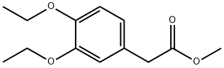 Benzeneacetic acid, 3,4-diethoxy-, methyl ester 구조식 이미지